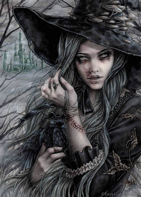 Black and White Witch Art: Inspiring Fear and Fascination